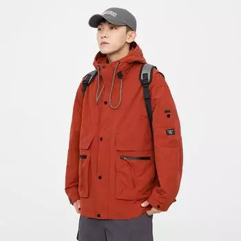 Куртка American Tooling Мужская свободная модная брендовая ветрозащитная хлопковая куртка Мужская повседневная куртка Хлопковая куртка M