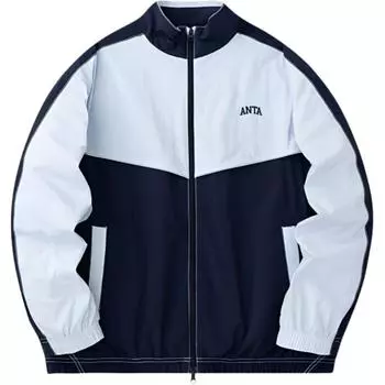 Куртка Anta Letter Stand воротник-стойка молния длинный рукав мужские куртки Illusion-Blue Deep-Navy 952418602-4 XL