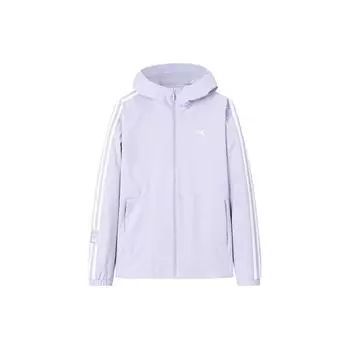 Куртка Anta Training Series с капюшоном и молнией с боковыми полосками, женские куртки Morning-Mist-Purple 162417621-1 S