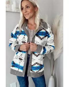 Куртка Azura Exchange на пуговицах с подкладкой из шерпы для холодных дней S белый