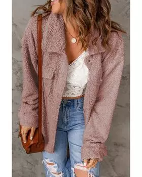 Куртка Azura Exchange на пуговицах спереди XL розовый