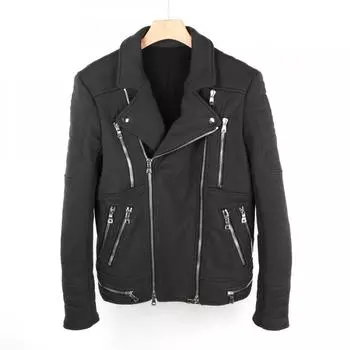 Куртка Balmain с несколькими молниями Rider цвета хаки C665149