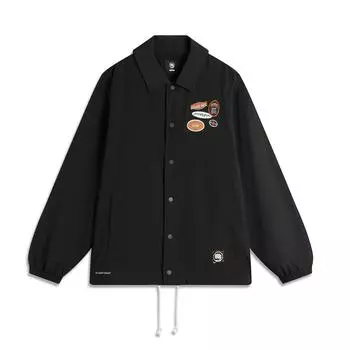 Куртка баскетбольная Li Ning, водонепроницаемая, свободного кроя, с длинным рукавом, мужская, черная, AFDU209-3 S