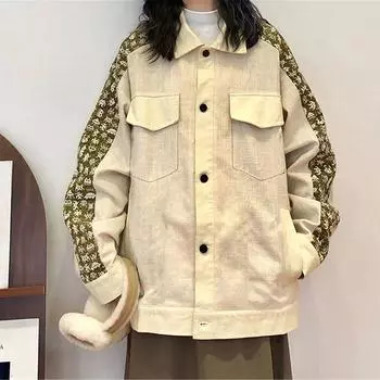 Куртка больших размеров, женская осенняя свободная удобная тонкая куртка на пуговицах, повседневные топы с длинными рукавами S белый