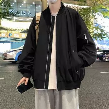 Куртка большого размера, мужская бейсбольная майка, мужская американская летная майка, утолщенная и увеличенная, одежда для полных людей, свободная M