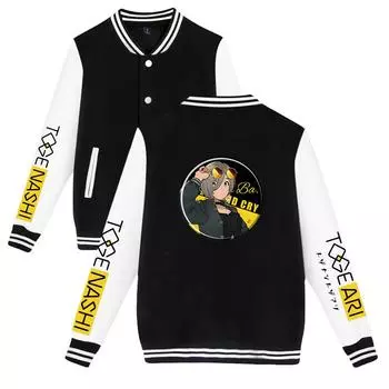 Куртка-бомбер GIRLS BAND CRY для женщин и мужчин, свободного покроя, модная бейсбольная куртка Harajuku, женская уличная одежда, весна-осень, верхняя одежда XS чёрный