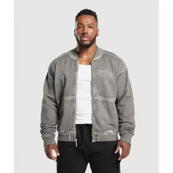 Куртка-бомбер Gymshark Heavyweight Metal Grey Asphalt Grey A6a7i Gcv5 XS