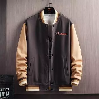 Куртка-бомбер мужская весенняя повседневная куртка M