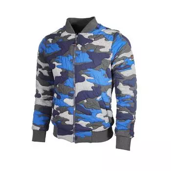 Куртка-бомбер с камуфляжным принтом