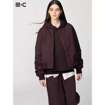 Куртка-бомбер Uniqlo 19 WINE/WOMEN S