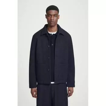 Куртка Cos Japan из вареной шерсти для повседневных дел navy/XS