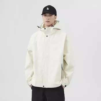 Куртка для активного отдыха Куртка мужская сезонная свободная пуловер трендовая стойка с воротником-стойкой на молнии с капюшоном повседневная верхняя куртка M