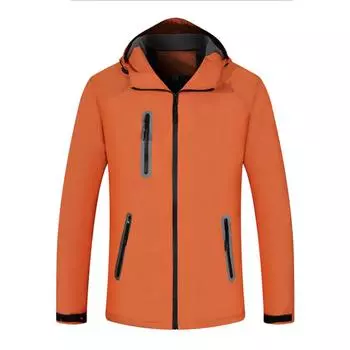 Куртка для активного отдыха, мужская флисовая куртка для альпинизма большого размера, ветрозащитная и теплая куртка с утолщенной хлопковой подкладкой M жёлтый