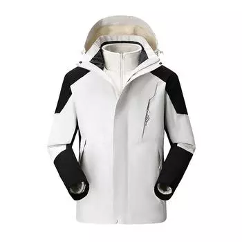 Куртка для активного отдыха, мужская и женская, ветрозащитная и водонепроницаемая, три в одном, съемная, утолщенная и теплая куртка для альпинизма для пары M