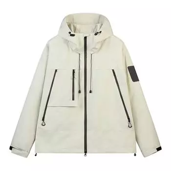 Куртка для активного отдыха мужская ветрозащитная и водонепроницаемая горная куртка рабочая куртка с капюшоном куртка для пары рыбалка и альпинизм S