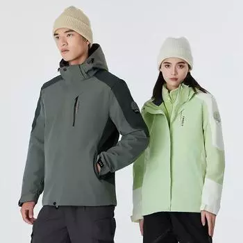 Куртка для активного отдыха пара три в одном ветрозащитный, водонепроницаемый и теплый комплект из двух предметов женская одежда для альпинизма осень и зима новая мужская одежда M