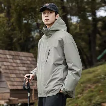 Куртка для активного отдыха в горном стиле «три в одном» со съемным пуховым вкладышем, с тремя защитными свойствами, для мужчин и женщин, зимняя модная куртка-пуховик S