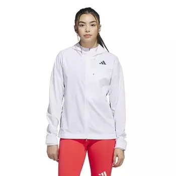 Куртка для бега Adizero Running Jacket KPV84 [Adidas] женская белая/белая (JC6645) J/3XL