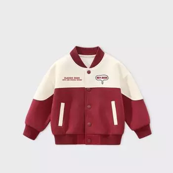 Куртка для мальчиков и девочек, весенне-осенняя куртка, детская верхняя одежда, модная бейсбольная форма, детский свободный спортивный кардиган, топы 80cm синий