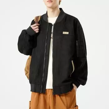Куртка для мужчин на весну и осень, новый стиль, свободная повседневная, красивая, универсальная, молодежная, с воротником-бейсболкой, куртка для мужчин M