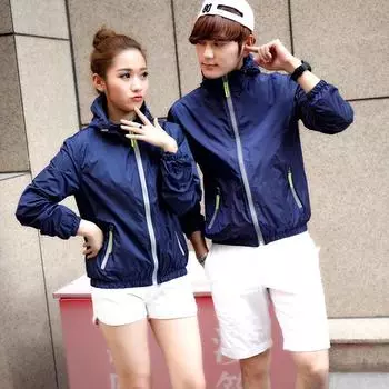 Куртка для пар, мужская куртка с капюшоном для занятий спортом на открытом воздухе, студенческая кожаная ветровка, светоотражающая женская куртка M белый