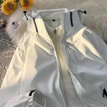 Куртка для работы в гонконгском стиле, мужская осенне-зимняя модная свободная куртка с капюшоном, американская универсальная функциональная куртка M