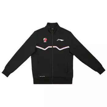 Куртка для судей по баскетболу Li Ning CBA Series с принтом и воротником-стойкой, мужская, черная, AWDTD31-1 S