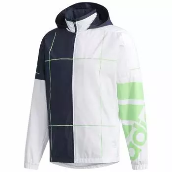 Куртка для тенниса, ветровка, сетчатая подкладка EYV89 Ink Lime F18 Япония на японский размер [Adidas] RULE#9 [мужская] Белая/Легенда F17/Shock (CZ0596) Дж/С (эквивалент
