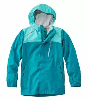 Куртка-дождевик Big Kids Trail Model Color Block, размер M, классическая, бирюзовая, синяя 0UPL524004 [LLBEEN]