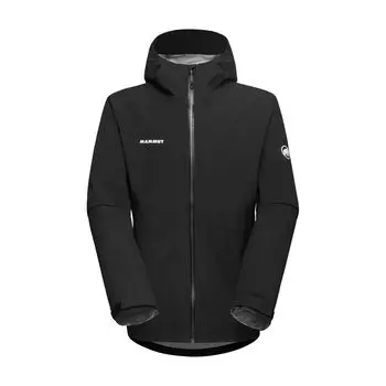 Куртка-дождевик с капюшоном Linard Guide Hardshell, азиатская посадка Guide HS Hooded Jacket AF Men XS черный [Mammut] Мужская/Linard 1010-30930 чёрный