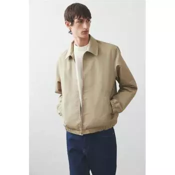 Куртка джинсовая HM Regular Fit бежевая XS