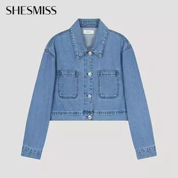 Куртка джинсовая Shs Miss Cotton Crop Ssmjko12010 Bl Blue/55
