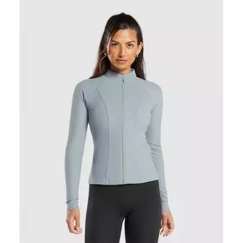 Куртка GYMSHARK Conditioning Full Zip, джинсовая серая B9A5O GCQS XXS