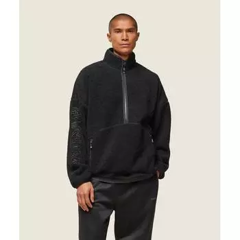 Куртка Gymshark Everywear Sherpa на молнии с застежкой-молнией черного цвета A1c5s Bb2j XS