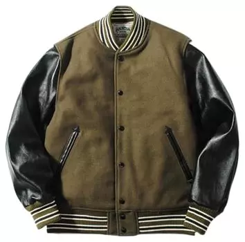 Куртка Heavy Melton Stadium [Хьюстон] Мужская (М, Оливковый) оливковый