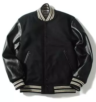 Куртка Heavy Melton Stadium [Хьюстон] Мужская (М, Черный) чёрный