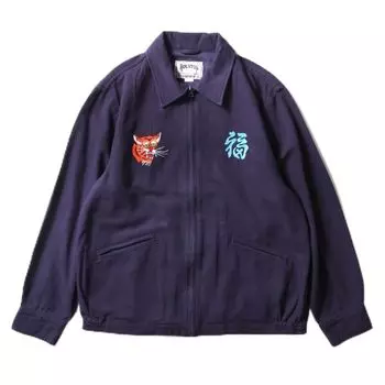 Куртка ХЛОПКОВО-ЛЬНЯНАЯ ВЬЕТНАМСКАЯ КУРТКА [Хьюстон] (MAP) синий