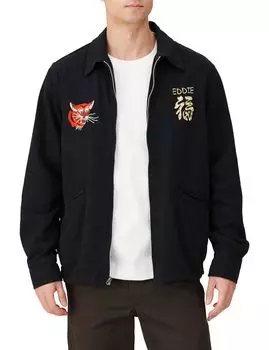 Куртка ХЛОПОК ЛЕН ВЬЕТНАМ [Хьюстон] КУРТКА(MAP) Мужской чёрный