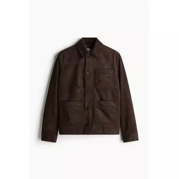 Куртка HM Regular Fit темно-коричневого цвета XS