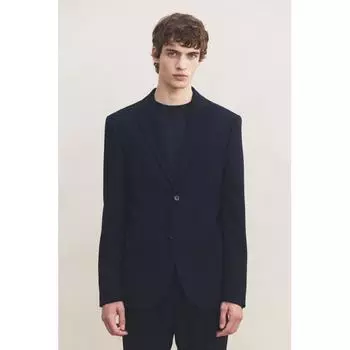 Куртка HM Regular Fit, темно-синяя 42