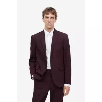 Куртка HM Slim Fit Бордовая