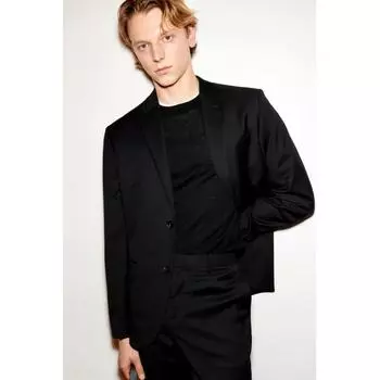 Куртка HM slim fit черного цвета 44
