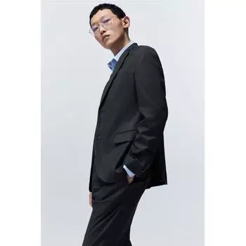 Куртка HM slim Fit темно-серого цвета 42