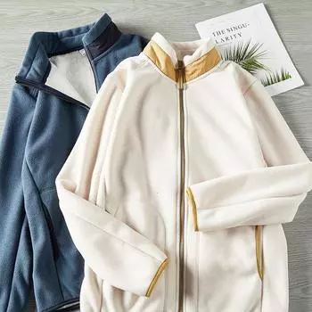 Куртка из флиса для родителей и детей, флисовая куртка для женщин, осень и зима, флисовая утолщенная двухсторонняя куртка, подкладка, кардиган, флисовая куртка XS