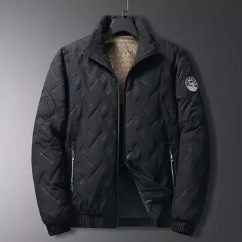 Куртка из хлопка с зимней курткой из хлопка, мужская внутренняя куртка из графена, куртка из хлопка больших размеров, топ 6XL чёрный