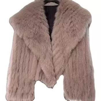 Куртка из искусственного меха лисы, маленькая тканая, ароматная куртка, искусственный мех кролика Рекс, зеленая длинная шерсть, зимняя одежда M110130 зелёный