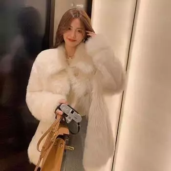 Куртка из искусственного меха женская осенне-зимняя одежда плюшевая женская одежда корейская версия свободный тренд интернет-знаменитости S