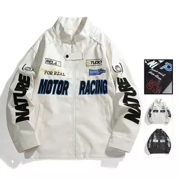 Куртка из искусственной кожи мужская, высокого класса, осень и зима, новая мужская одежда Locomotive, модная брендовая кожаная куртка M чёрный