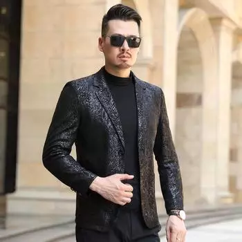 Куртка из натуральной кожи, выкройка мужского костюма, приталенный крой, кожаная куртка для среднего и молодого возраста, короткий кожаный пиджак, мужская куртка 4XL