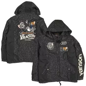 Куртка из нейлона от Tom Jeri Collaboration [VANSON] TJV-2341 (Л, Леопард)